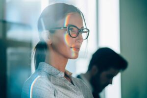 business women tech portrait