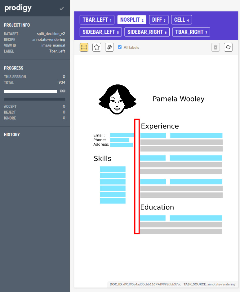 A resume template featuring a woman's face, designed for professional use.