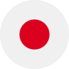 Japan flag round