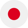 Japan flag round